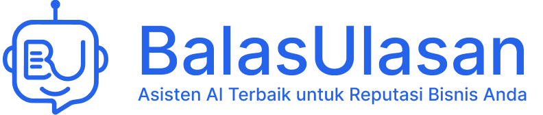 LOGO BALAS ULASAN WITH TAGLINE BLUE